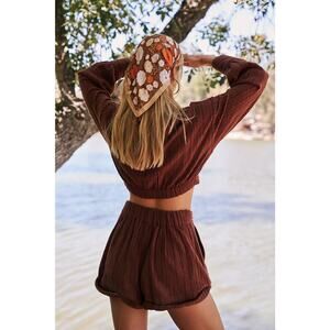 Free People Stay Cool Set Desert Topaz Women’s Medium Bohemian European Summer
